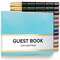 Gallery Leather Guest Book Special Events, add Photos, 192 Lined Pages, Bonded Leather, Hardcover, Gold-Gilded, Guestbook